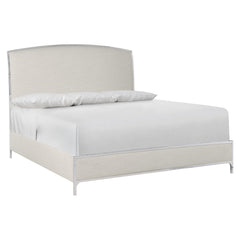 Silhouette White King Panel Bed