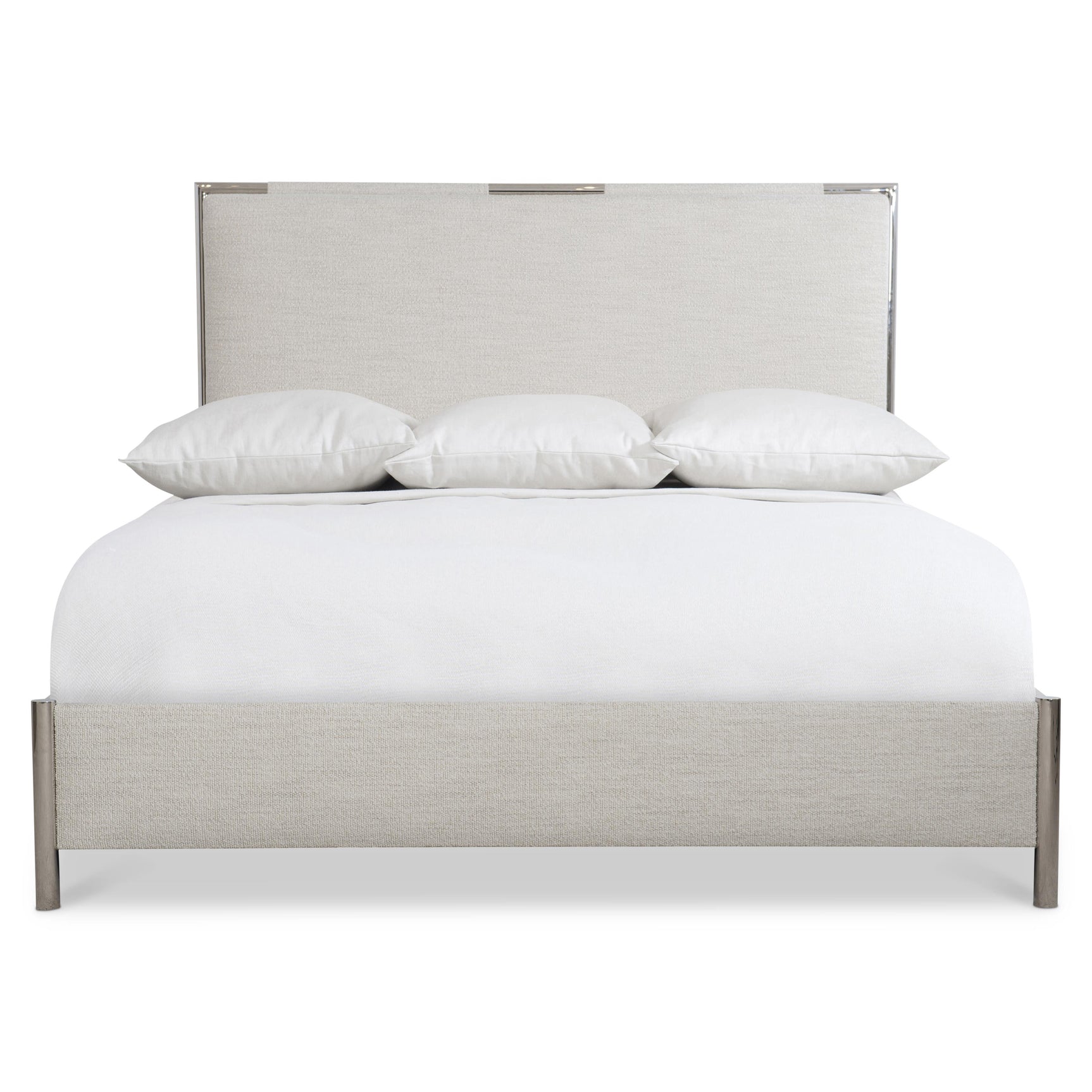 Modulum Light Gray Queen Panel Bed