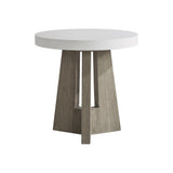 Rochelle Weathered Teak Outdoor Side Table