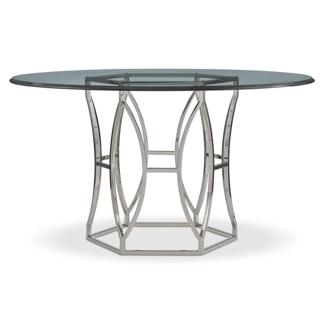 Argent Chrome/Silver Dining Table