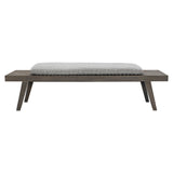 Madura Smoked Truffle Outdoor Outdoor Bench