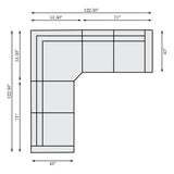 Lioni Brown Power Motion Sectional