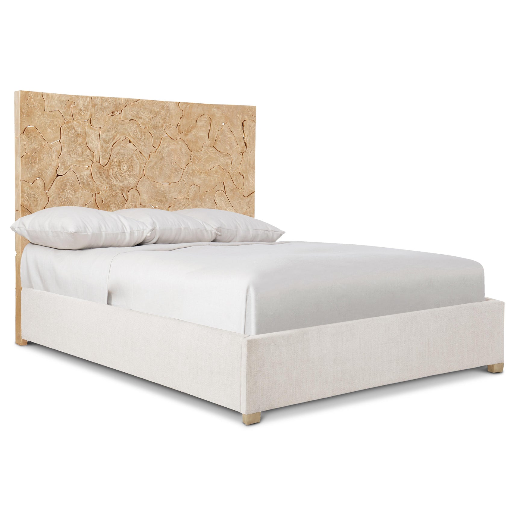 Calavaras Natural Wood King Panel Bed