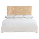 Calavaras Natural Wood King Panel Bed