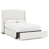 Cooper Espresso Queen Storage Shelter Bed (64" H)