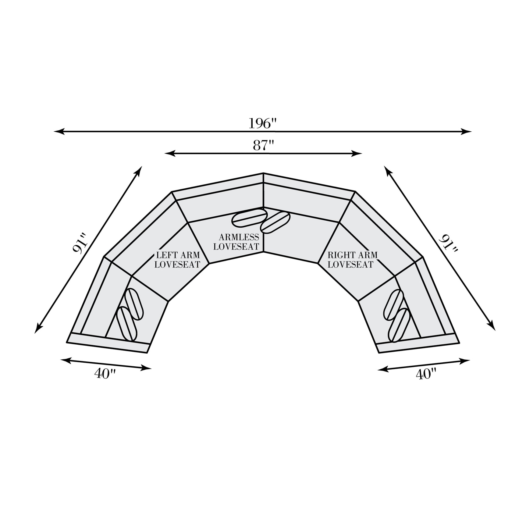 Soleil Gray Sectional