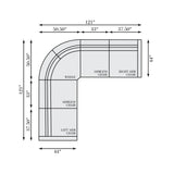 Gio Beige Power Motion Sectional