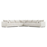 Helena Ivory Sectional Metal Foot