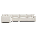 Helena Ivory Sectional Metal Foot