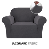 KAS Armchair Cover 4-Styles Elastic Sofa Cover Couch Covers for Living Room Stretchable Slipcover for Chairs - 1 Seater Chair Slip Cover - Ornate Home