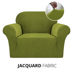 KAS Armchair Cover 4-Styles Elastic Sofa Cover Couch Covers for Living Room Stretchable Slipcover for Chairs - 1 Seater Chair Slip Cover - Ornate Home