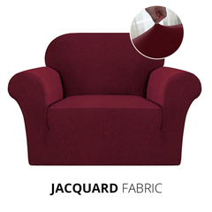 KAS Armchair Cover 4-Styles Elastic Sofa Cover Couch Covers for Living Room Stretchable Slipcover for Chairs - 1 Seater Chair Slip Cover - Ornate Home