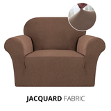 KAS Armchair Cover 4-Styles Elastic Sofa Cover Couch Covers for Living Room Stretchable Slipcover for Chairs - 1 Seater Chair Slip Cover - Ornate Home