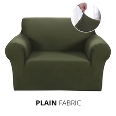 KAS Armchair Cover 4-Styles Elastic Sofa Cover Couch Covers for Living Room Stretchable Slipcover for Chairs - 1 Seater Chair Slip Cover - Ornate Home
