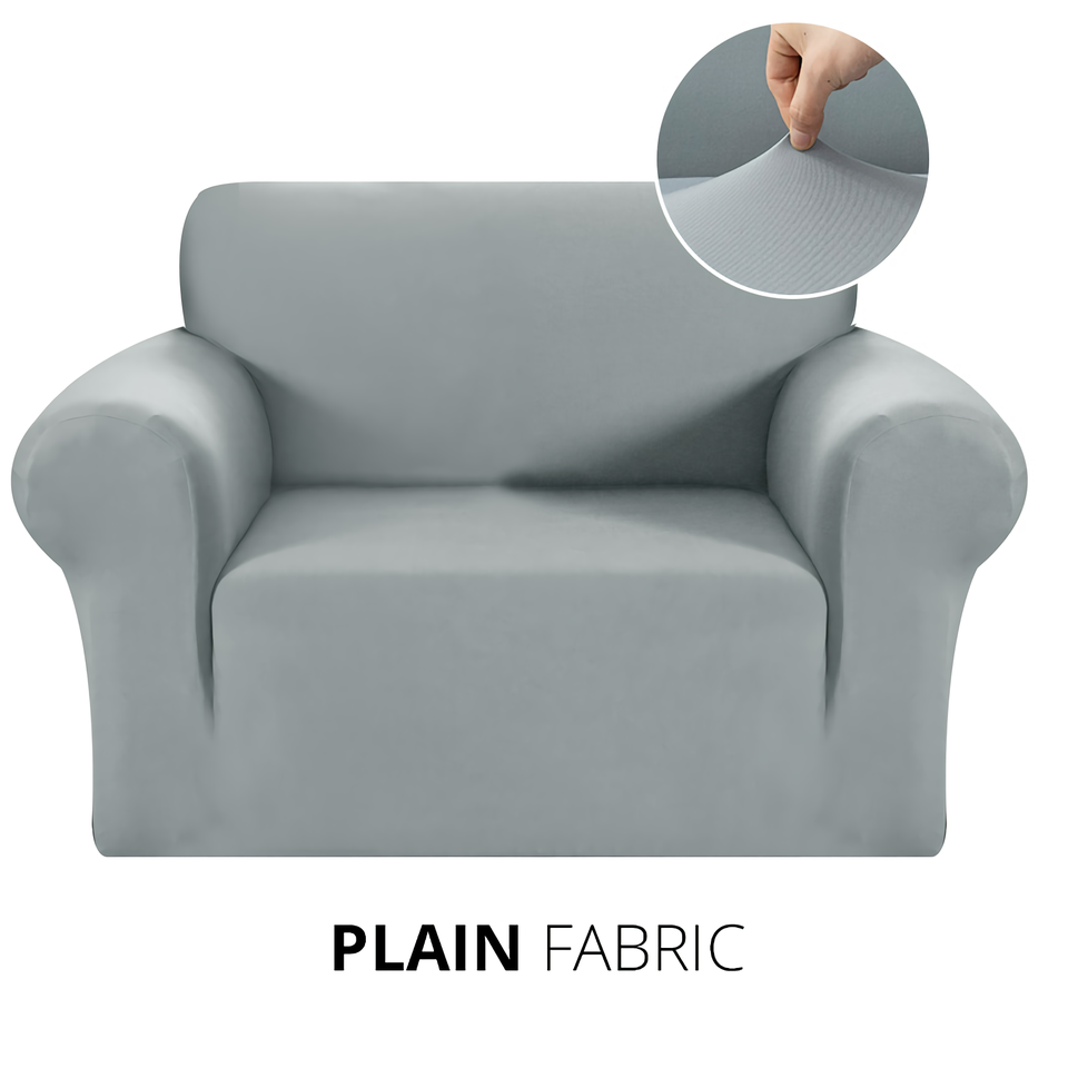 KAS Armchair Cover 4-Styles Elastic Sofa Cover Couch Covers for Living Room Stretchable Slipcover for Chairs - 1 Seater Chair Slip Cover - Ornate Home