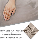 KAS Elastic Recliner Sofa Cover in Velvet Fabric - Fits 1/2/3/4 Seats - Ideal for Lazy Boy Recliner Chairs - Ornate Home