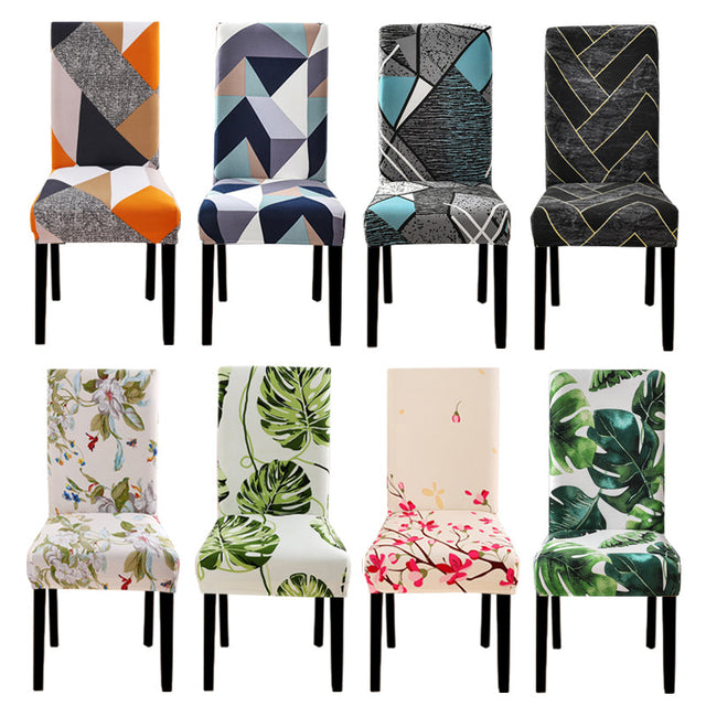 KAS Geometry Chair Cover Elastic Chair Covers Spandex Stretch Anti-dirty Removable Dining Office Chair Case - Ornate Home