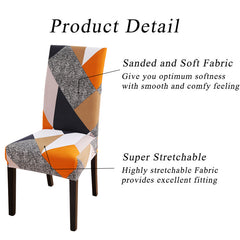 KAS Geometry Chair Cover Elastic Chair Covers Spandex Stretch Anti-dirty Removable Dining Office Chair Case - Ornate Home