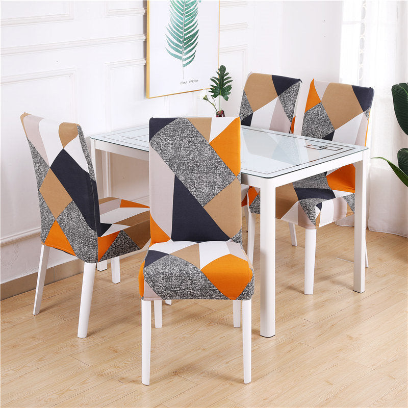 KAS Geometry Chair Cover Elastic Chair Covers Spandex Stretch Anti-dirty Removable Dining Office Chair Case - Ornate Home