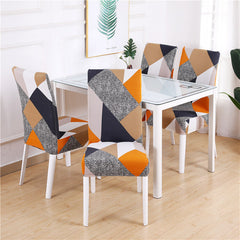 KAS Geometry Chair Cover Elastic Chair Covers Spandex Stretch Anti-dirty Removable Dining Office Chair Case - Ornate Home