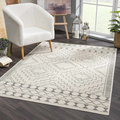 KMRSH-4614 Ivory Tribal Carpet - Clearance - Ornate Home