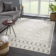 KMRSH-4614 Ivory Tribal Carpet - Clearance - Ornate Home