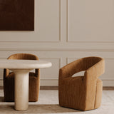 Barrow Amber Glow Rolling Dining Chair