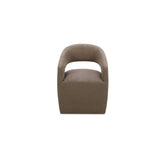 Barrow Soft Taupe Rolling Dining Chair