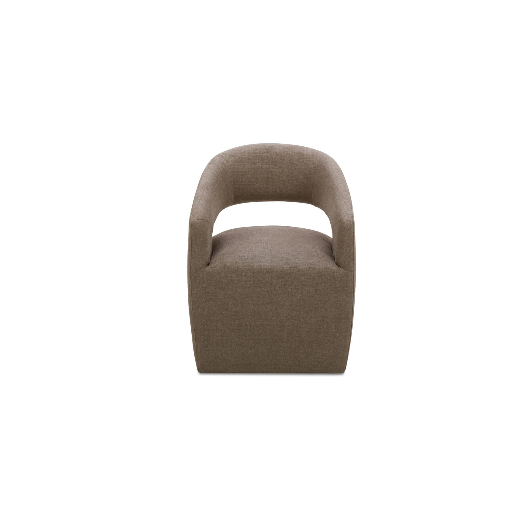 Barrow Soft Taupe Rolling Dining Chair