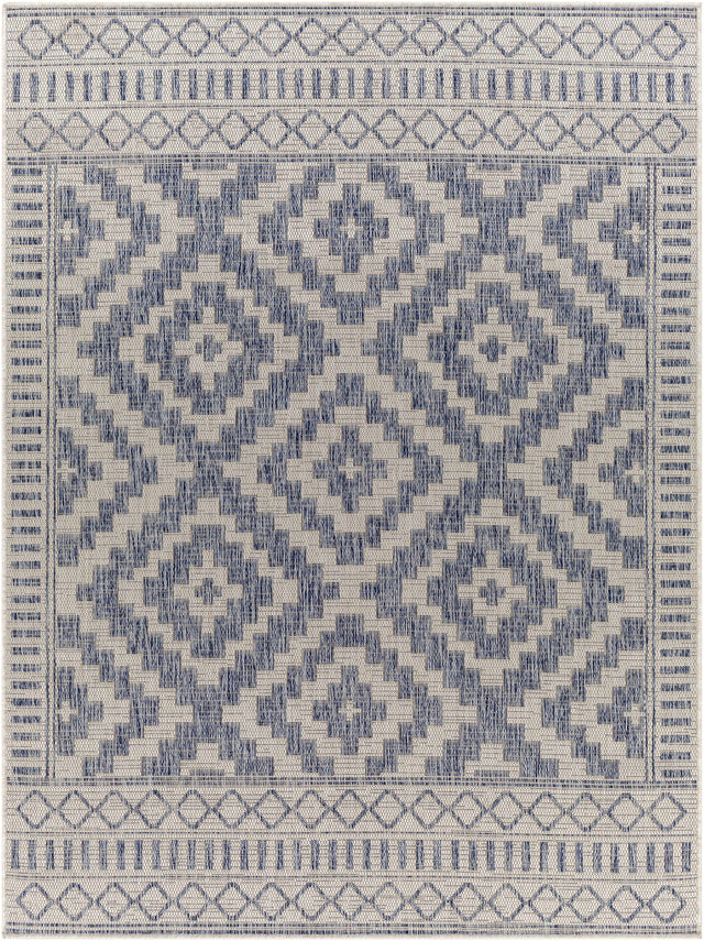 Kabala Dark Blue Outdoor Area Rug - Clearance - Ornate Home