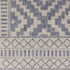 Kabala Dark Blue Outdoor Area Rug - Clearance - Ornate Home