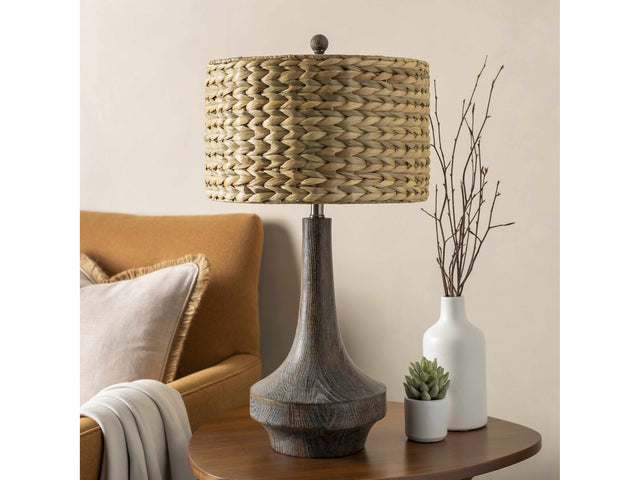 Kabankalan Seagrass Resin Table Lamp - Ornate Home