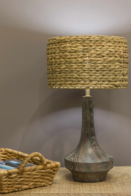 Kabankalan Seagrass Resin Table Lamp - Ornate Home