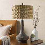Kabankalan Seagrass Resin Table Lamp - Ornate Home