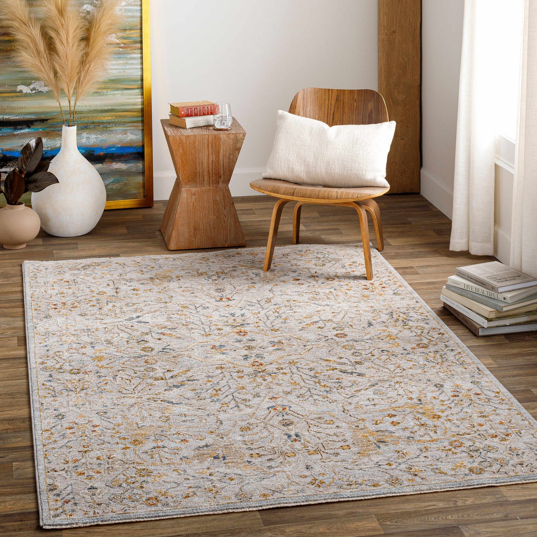 Kabungahan Oushak Style Floral Rug - Ornate Home