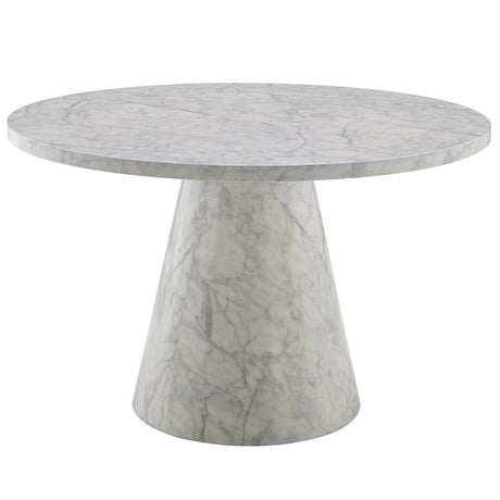 Kacey Engineered Stone Round Dining Table - Ornate Home