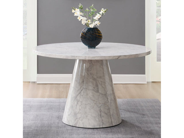 Kacey Engineered Stone Round Dining Table - Ornate Home