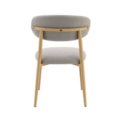 Kacey Gray Boucle & Natural Side Chair (Set of 2) - Ornate Home