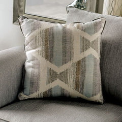 Kacey Light Gray/Powder Blue/Pale Plum Loveseat - Ornate Home