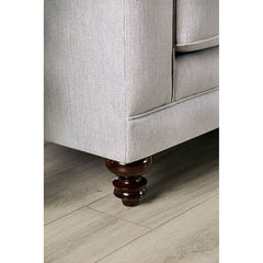 Kacey Light Gray/Powder Blue/Pale Plum Loveseat - Ornate Home