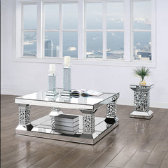 Kachina Mirrored & Faux Gems Coffee Table - Ornate Home