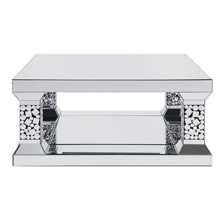 Kachina Mirrored & Faux Gems Coffee Table - Ornate Home