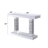 Kachina Mirrored & Faux Gems Console Table - Ornate Home