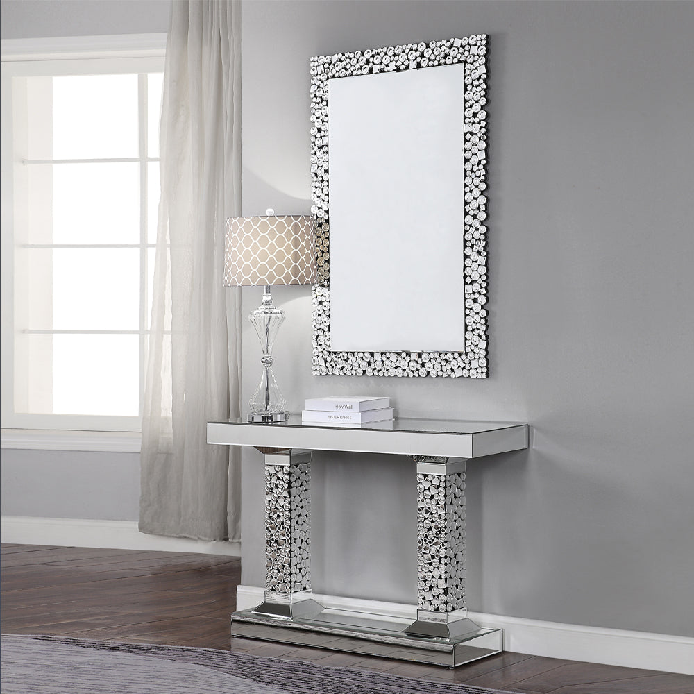 Kachina Mirrored & Faux Gems Console Table - Ornate Home
