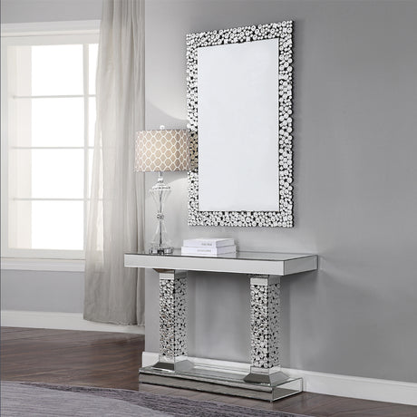 Kachina Mirrored & Faux Gems Console Table - Ornate Home