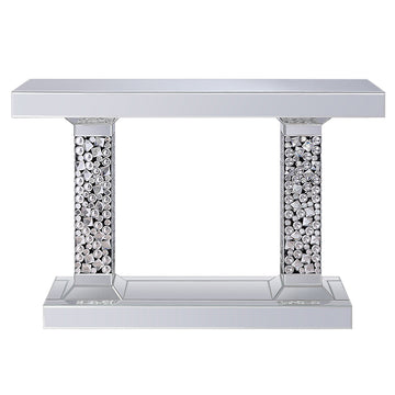 Kachina Mirrored & Faux Gems Console Table - Ornate Home