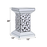 Kachina Mirrored & Faux Gems End Table - Ornate Home