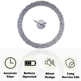 Kachina Mirrored & Faux Gems Wall Clock - Ornate Home