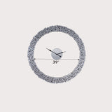 Kachina Mirrored & Faux Gems Wall Clock - Ornate Home