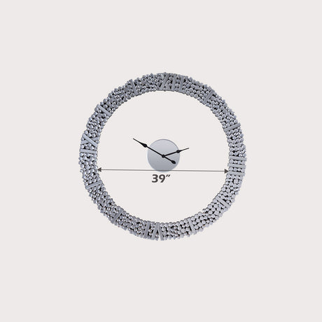 Kachina Mirrored & Faux Gems Wall Clock - Ornate Home